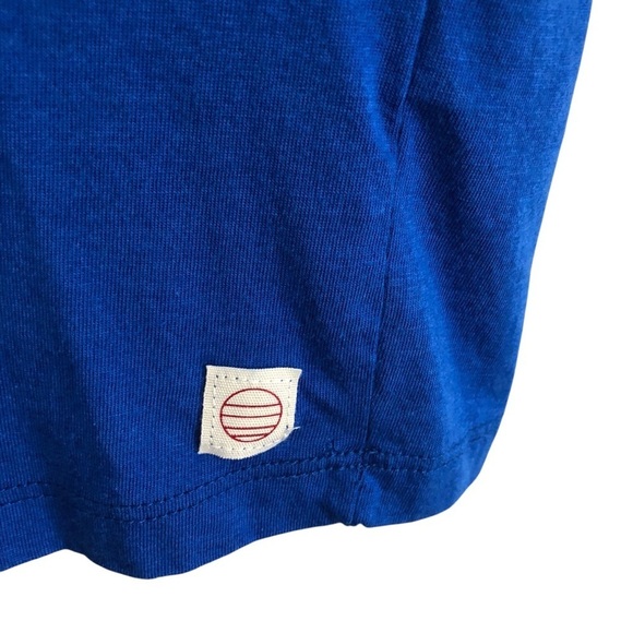 Marine Layer Mens Solid Blue Short Sleeve T-Shirt Medium - Picture 3 of 6